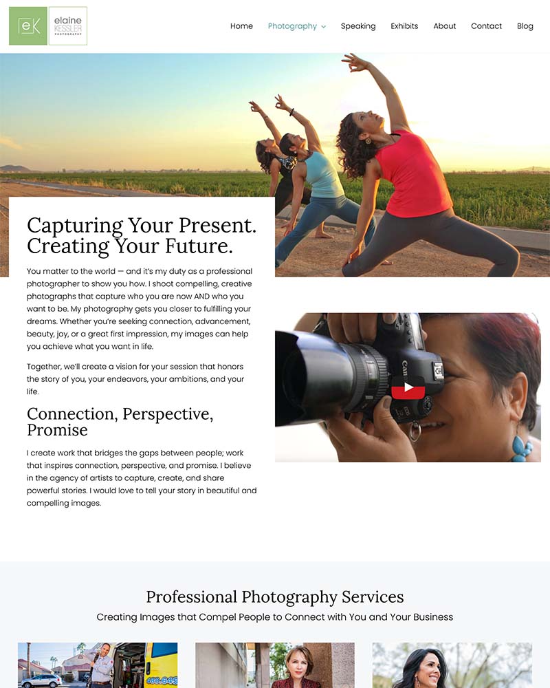 Photographer website