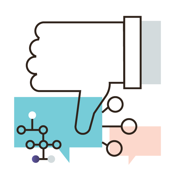 Thumbs Down Social Media Illustration