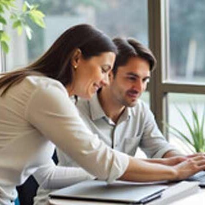 medium-size-wellness-business Wellness Professionals at Reception Desk